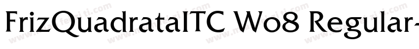 FrizQuadrataITC W08 Regular字体转换
